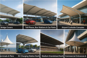 Tensile Fabric Canopy - Commercial Tensile Structure